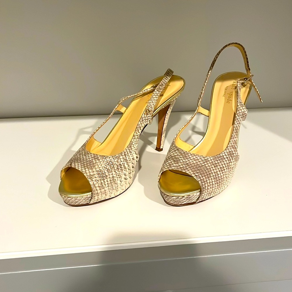 Kate Spade Snake Heels